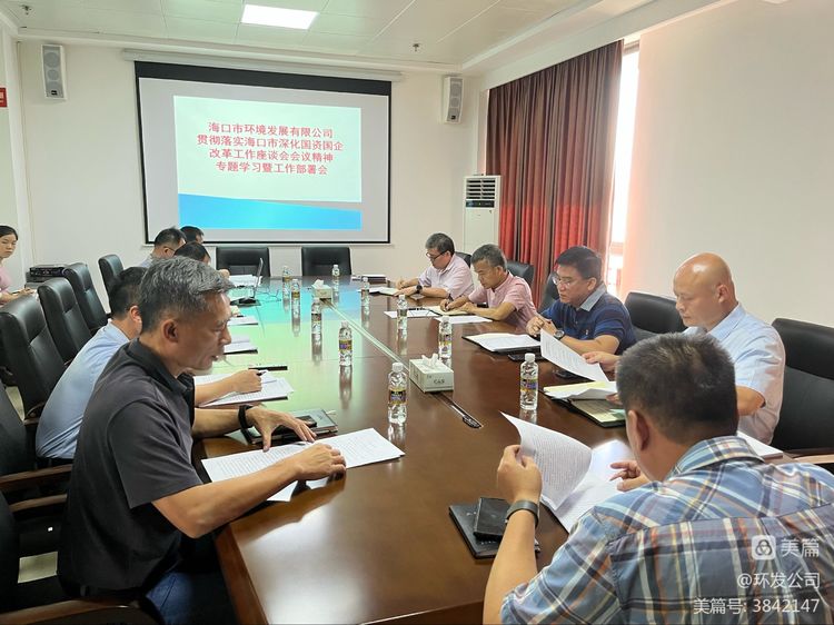 市環(huán)發(fā)公司召開貫徹落實海口市深化國資國企改革工作座談會會議精神專題學(xué)習(xí)暨工作部署會